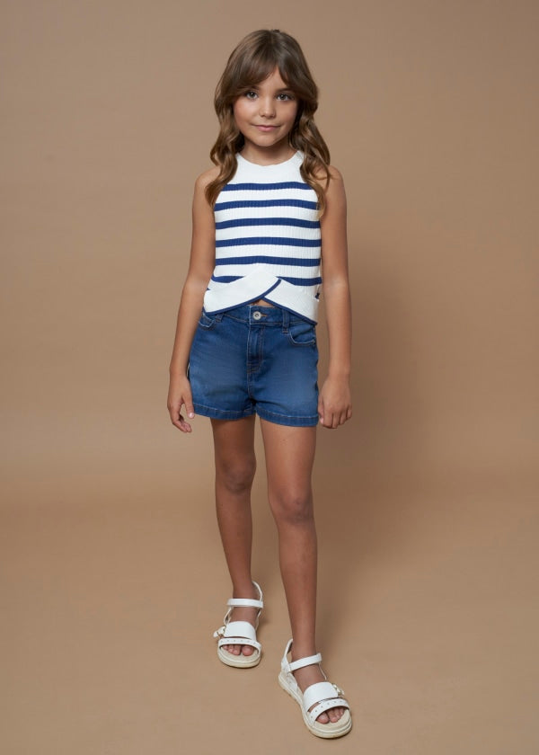 Girl's (8-16) Basic Denim Short