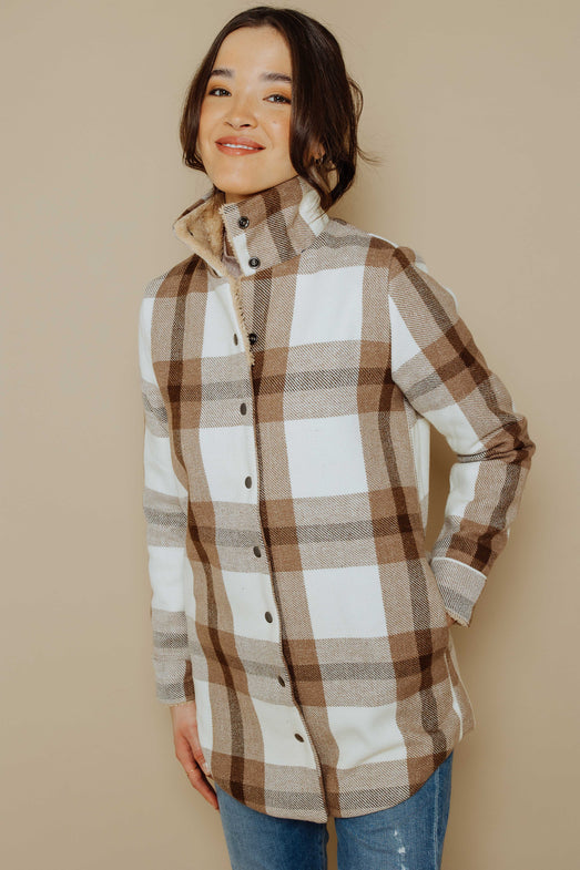 Plaid lined jacket on sale womens