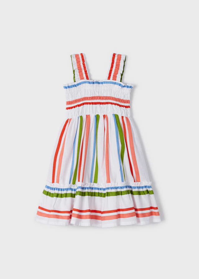 Girls striped dress best sale