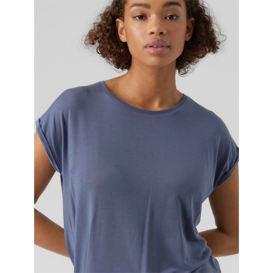 Ladies Mava Plain T-Shirt - China Blue