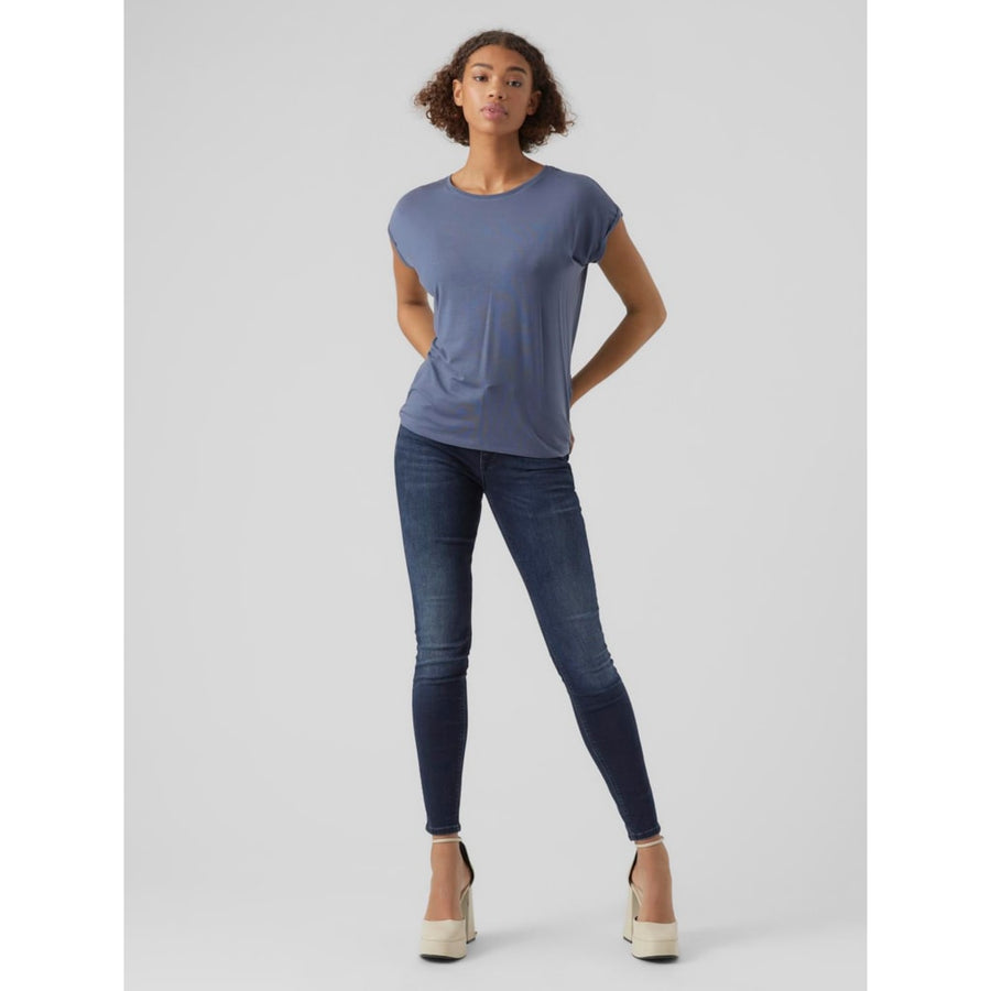 Ladies Mava Plain T-Shirt - China Blue