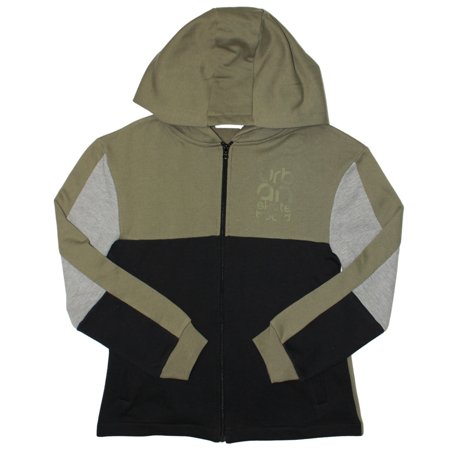 Infant Boy's Zip Up Hoodie - Khaki