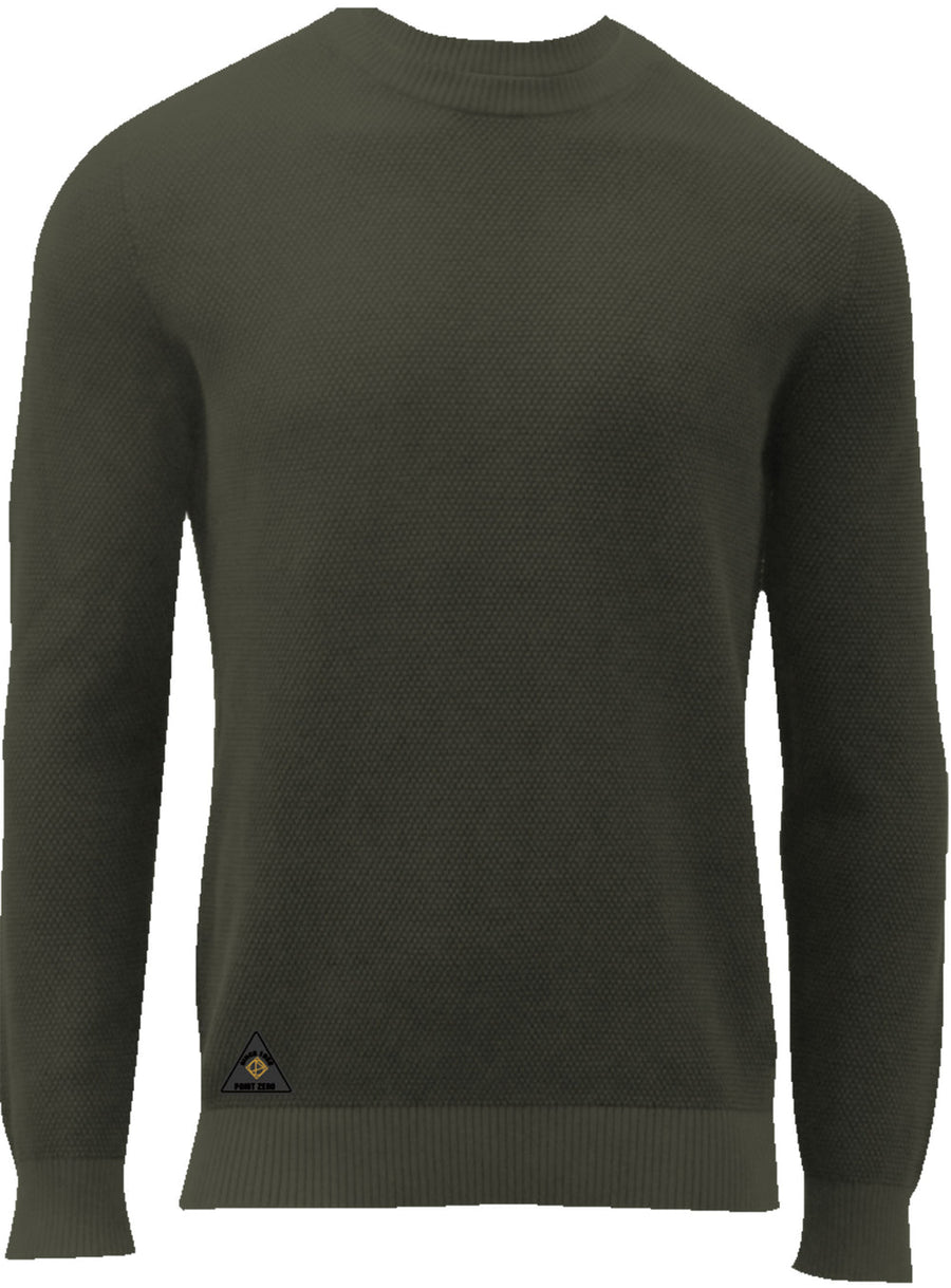 Men's Fine Crewneck Sweater - Guava