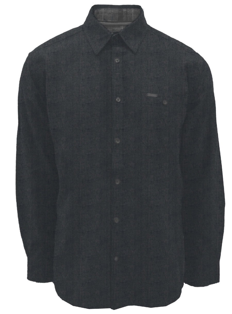 Men's Kendrick Semi Fit Button Up - Black