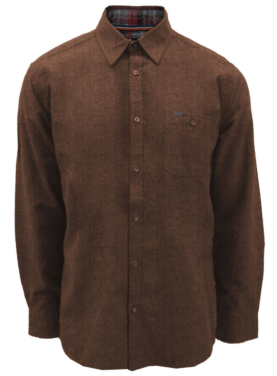 Men's Kendrick Semi Fit Button Up - Bronze