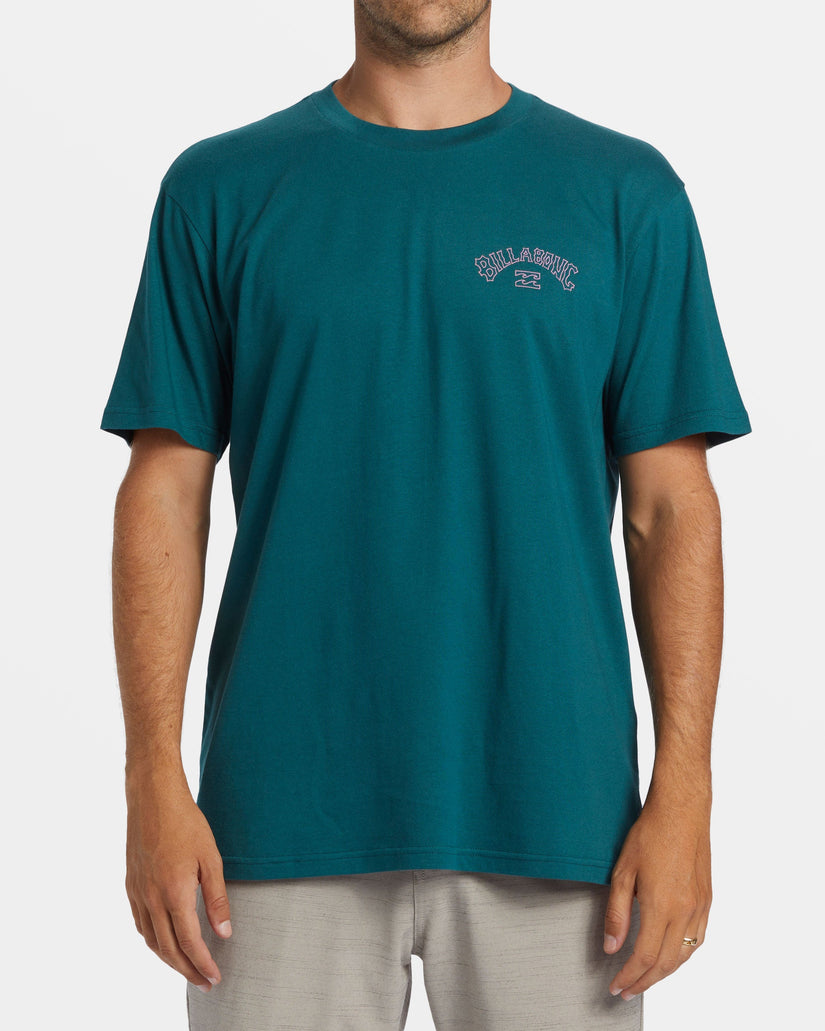 Men's Arch Fill T-Shirt - Real Teal