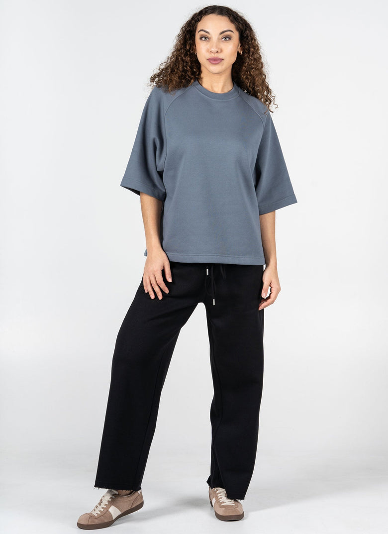 Ladies Fleece Wide Leg Pant