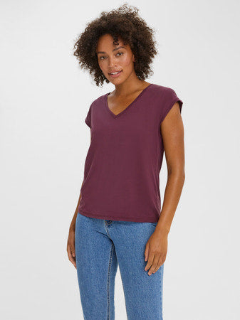 Ladies Filla VNeck T-Shirt - Winetasting