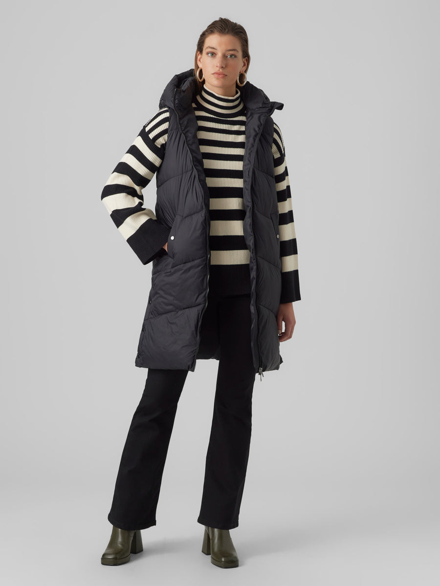 Ladies Vest With Hood