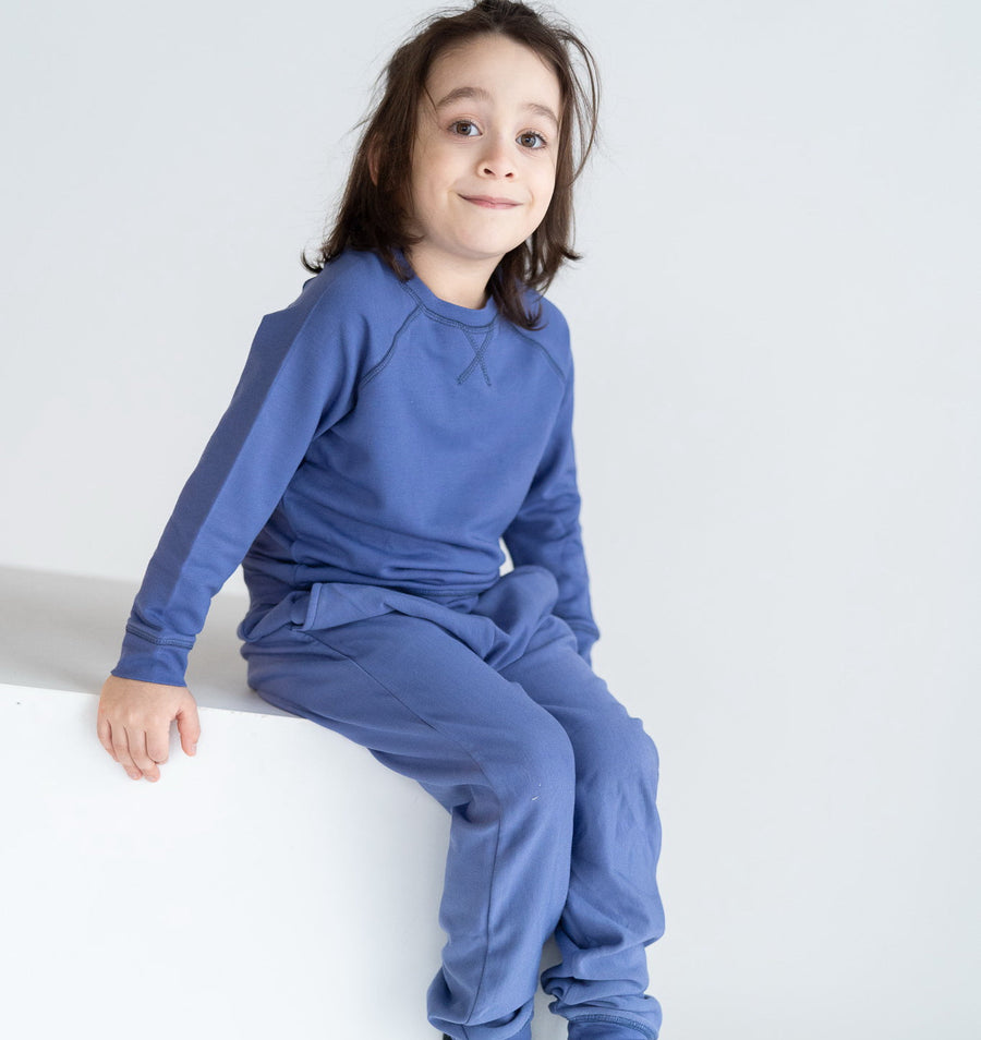 Kid's (2-6x) Bamboo Fleece Sweatpant - Blueberry