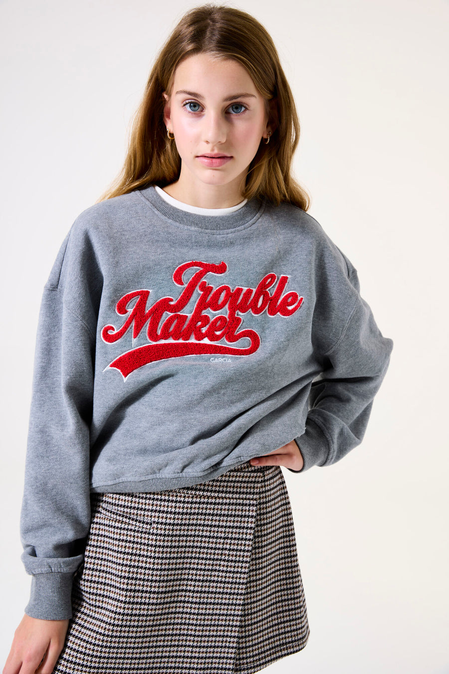 Girl's (8-16) Trouble Maker Sweater