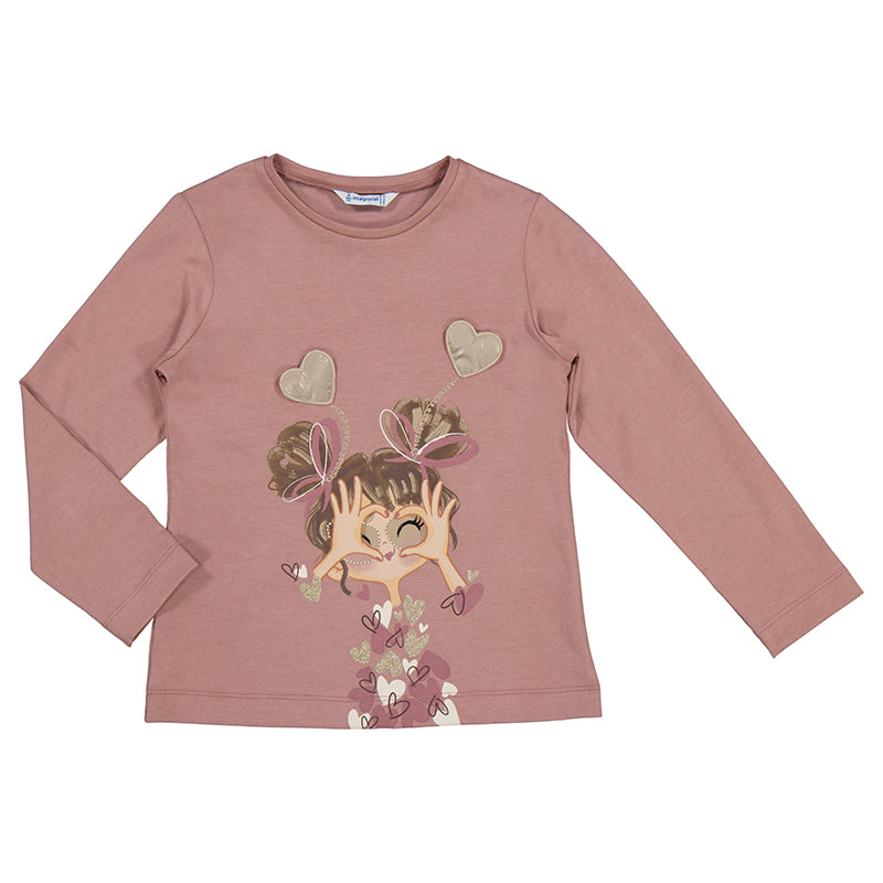 Girl's (2-9) Long Sleeve Top