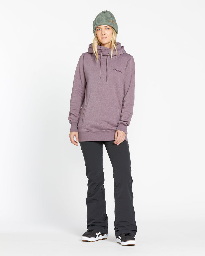 Ladies Tower Pullover Fleece Sweater - Dusty Lavender