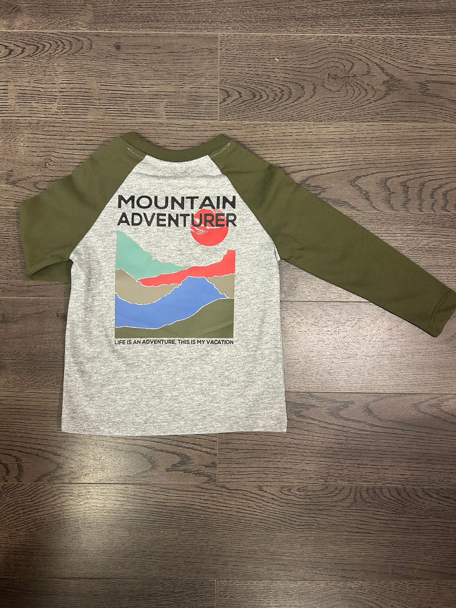 Boy's (2-14) Long Sleeve Top - Khaki