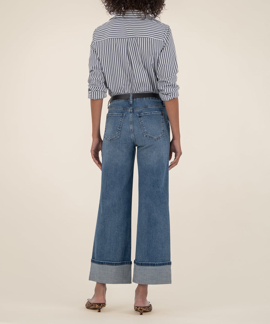 Ladies Meg High Rise Wide Leg Jean