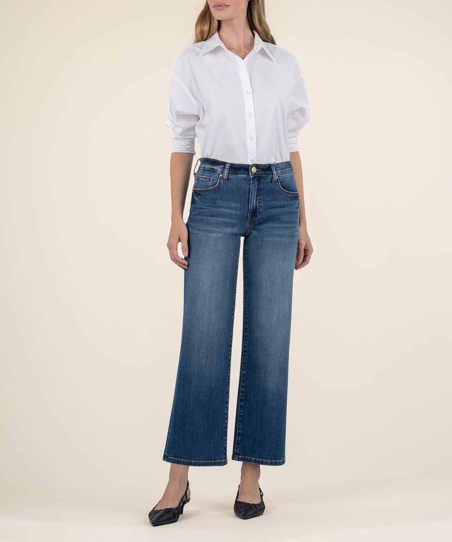 Ladies Charlotte High Rise Wide Leg Jean