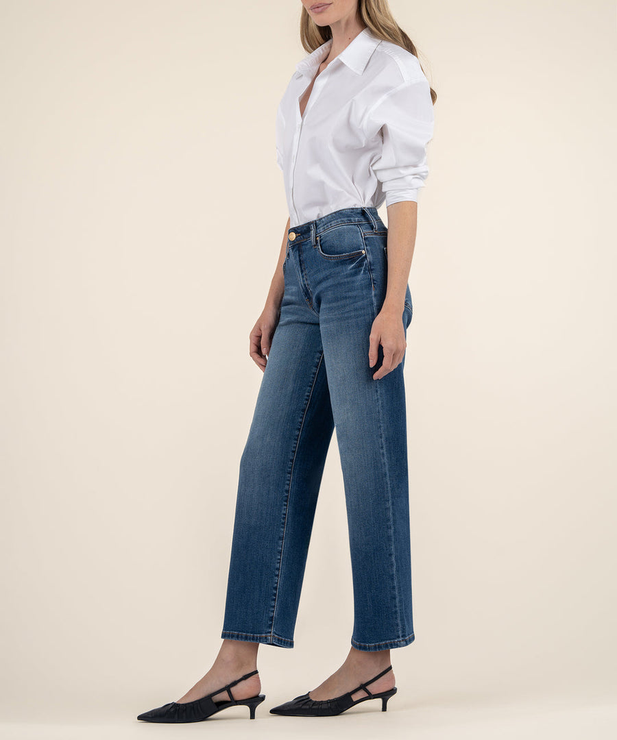 Ladies Charlotte High Rise Wide Leg Jean