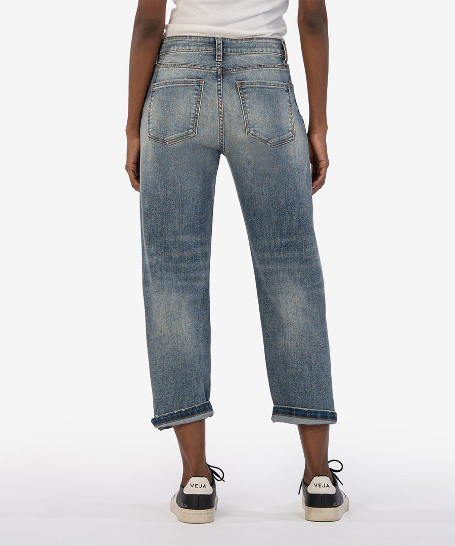 Ladies Sienna Baggy Boyfriend Crop Jean