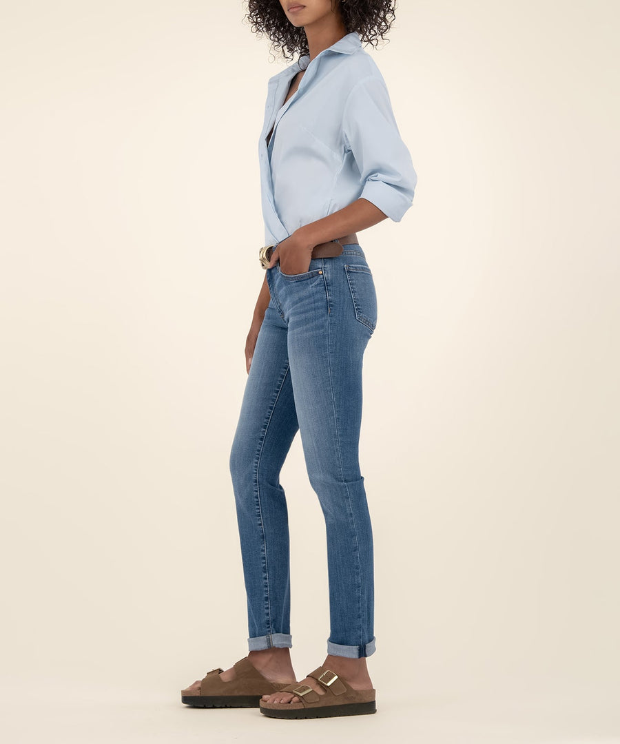 Ladies Mid Rise Catherine Boyfriend Jean