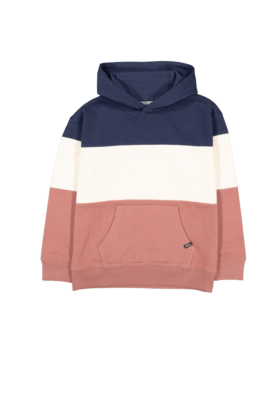 Boy's (7-16) Color Block Fleece Hoodie - Clay