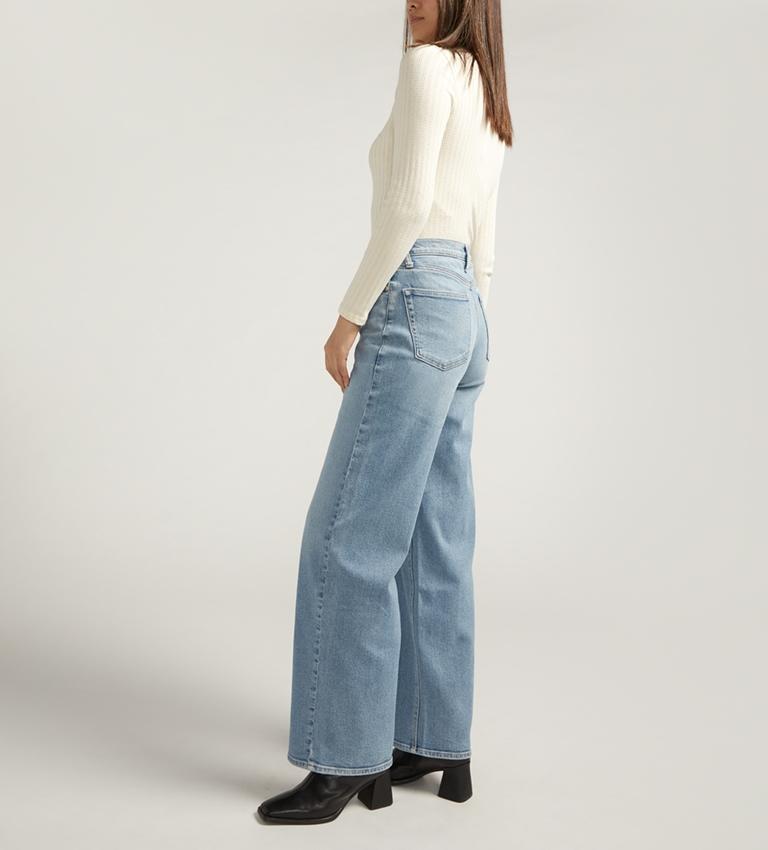 Ladies V Front Wide Leg Jean - 31