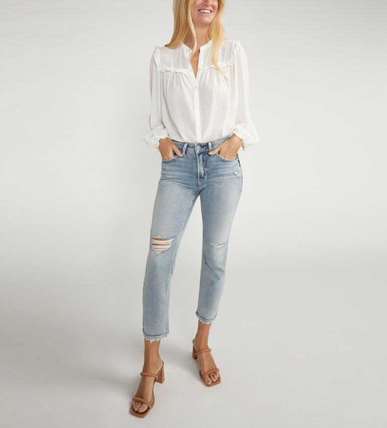 Ladies Suki Straight Crop Jean