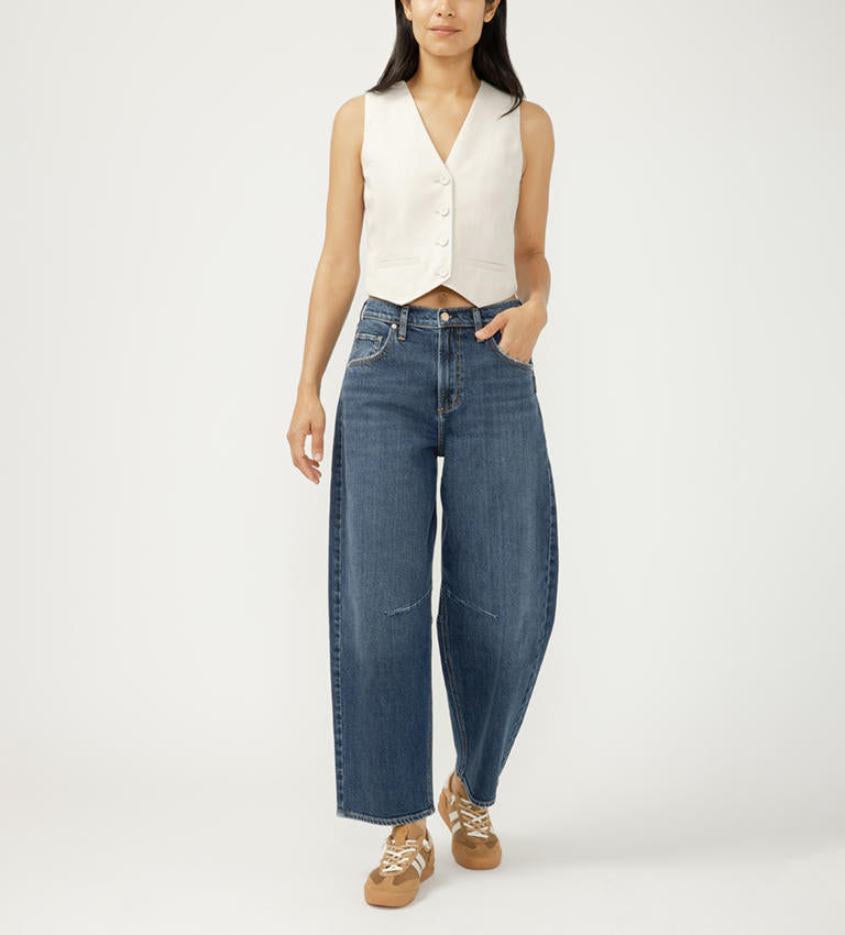 Ladies Barrel Leg Jean - 28