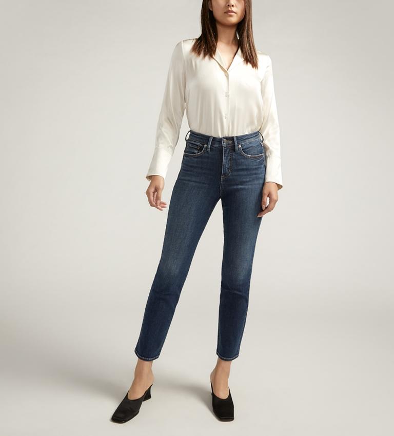 Ladies Isbister High Rise Straight Leg Jean