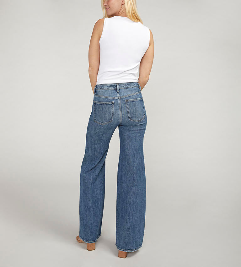 Ladies Isbister High Rise Wide Leg Jean