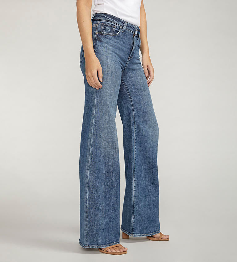 Ladies Isbister High Rise Wide Leg Jean