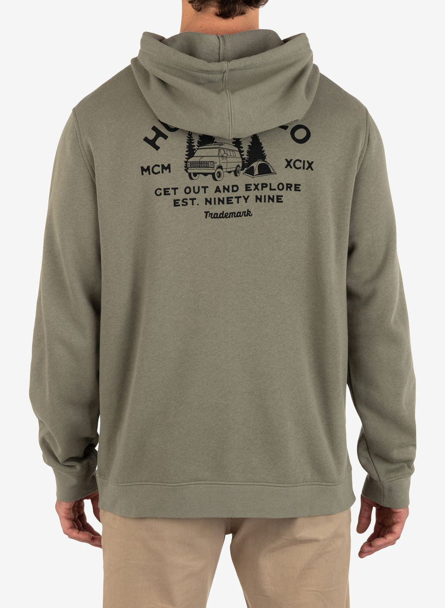 Men's Campin Fleece Pullover - Army