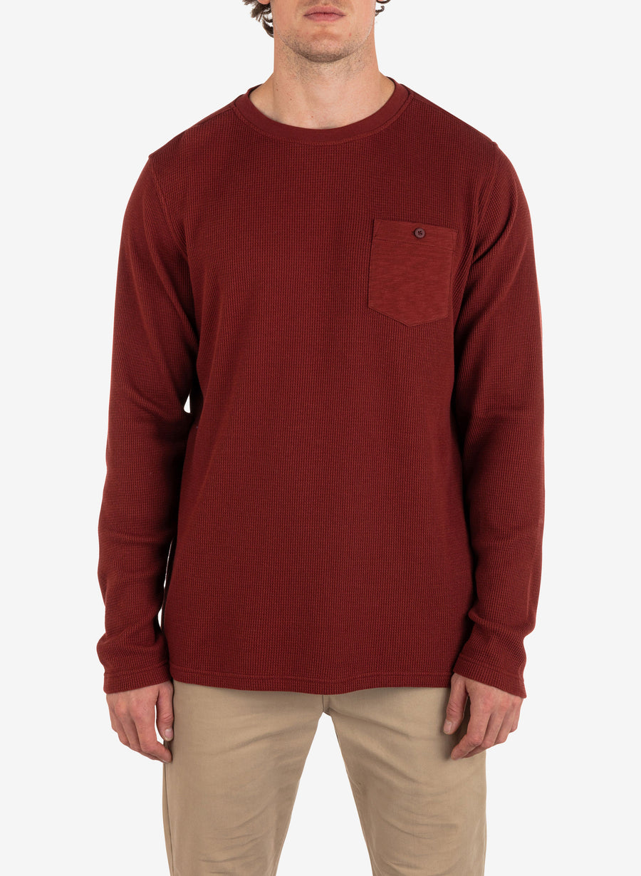 Men's Felton Thermal Long Sleeve Crew - Matador