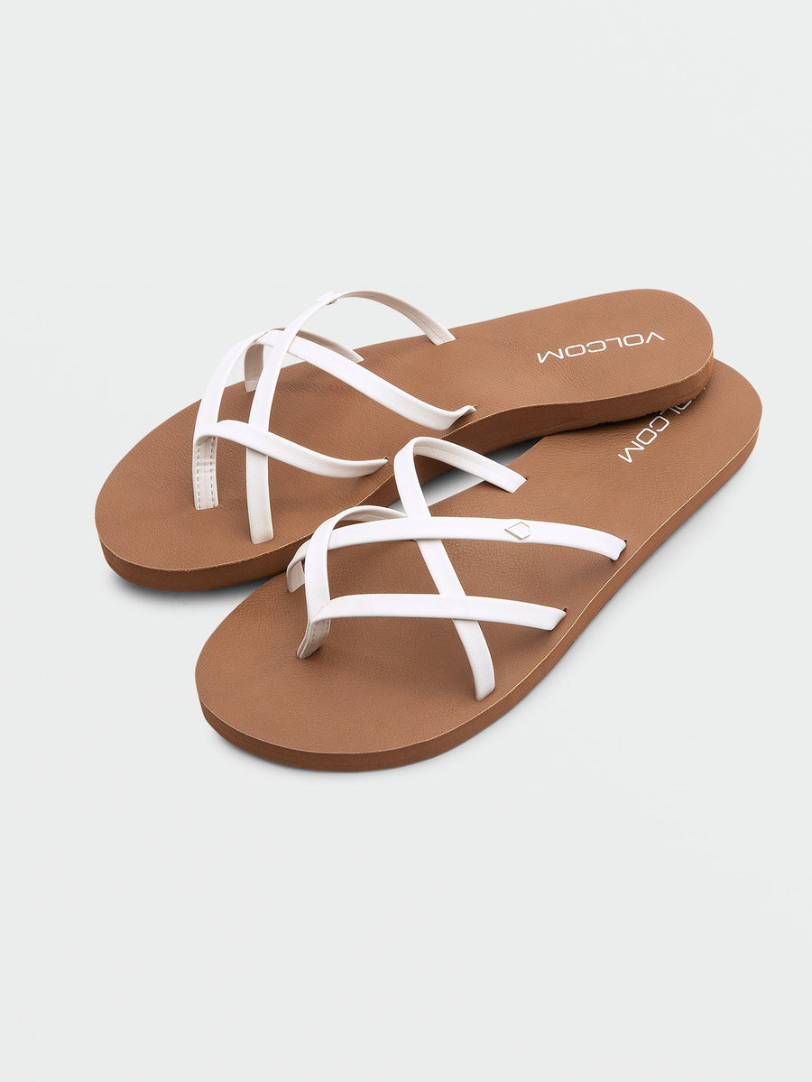 Ladies New School ll Sandal - White
