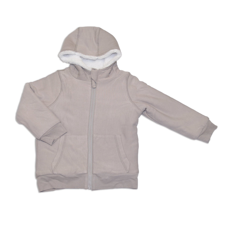 Kid's (2-6x) Bamboo Fleece Sherpa Lined Hoodie - Drizzle