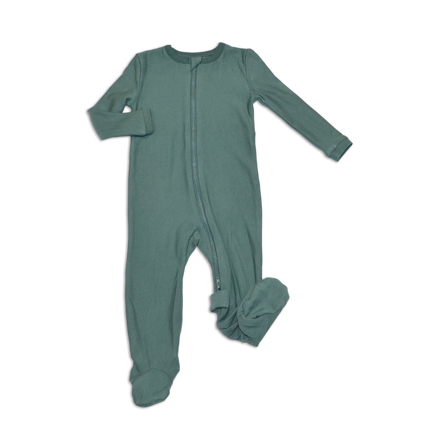 Infant Bamboo Fleece Footie - Pine