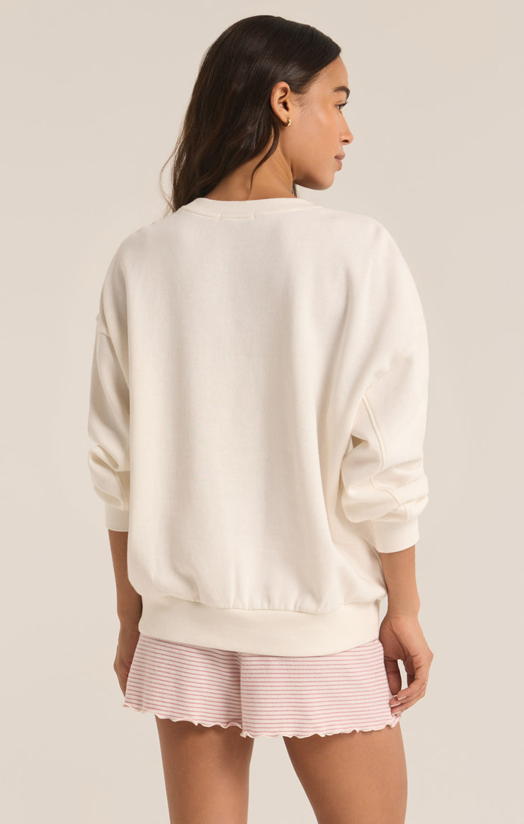 Ladies Oversized Weekends Sweatshirt