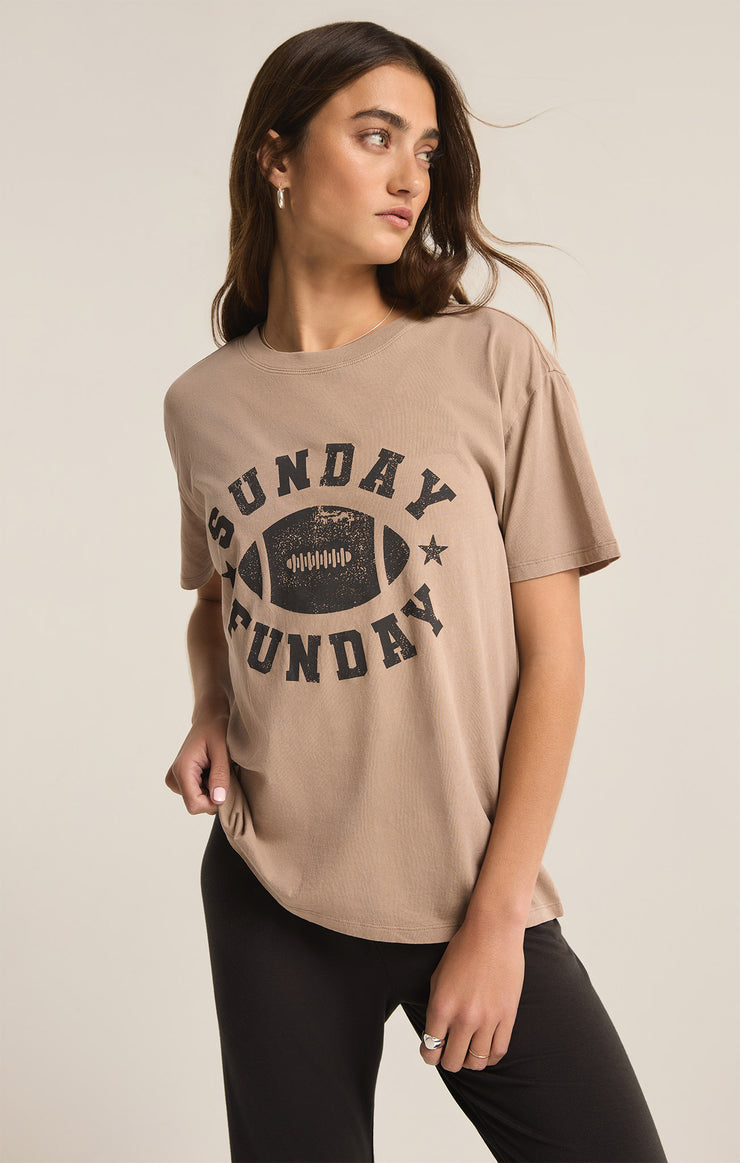 Ladies Sunday Funday Boyfriend T-Shirt