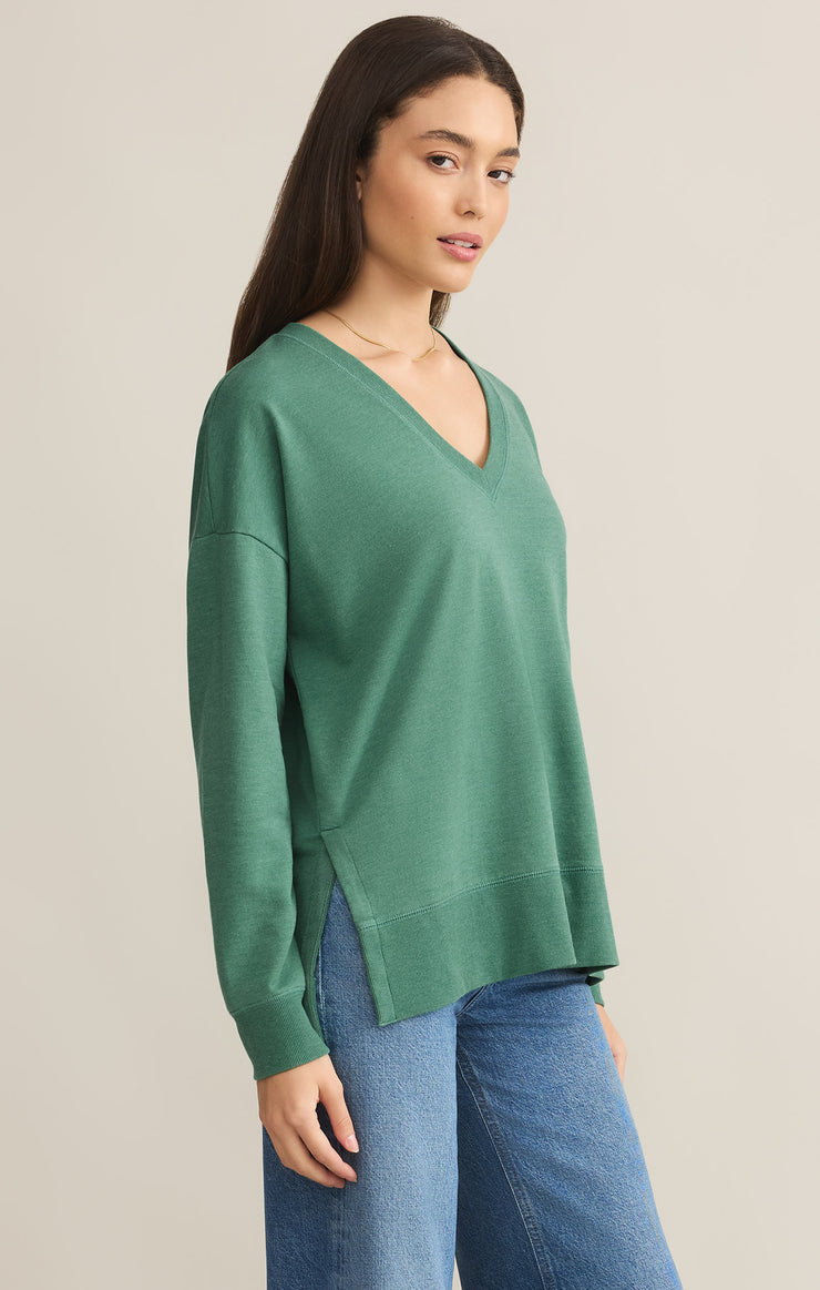 Ladies Modern V-Neck Weekender - Botanical Green