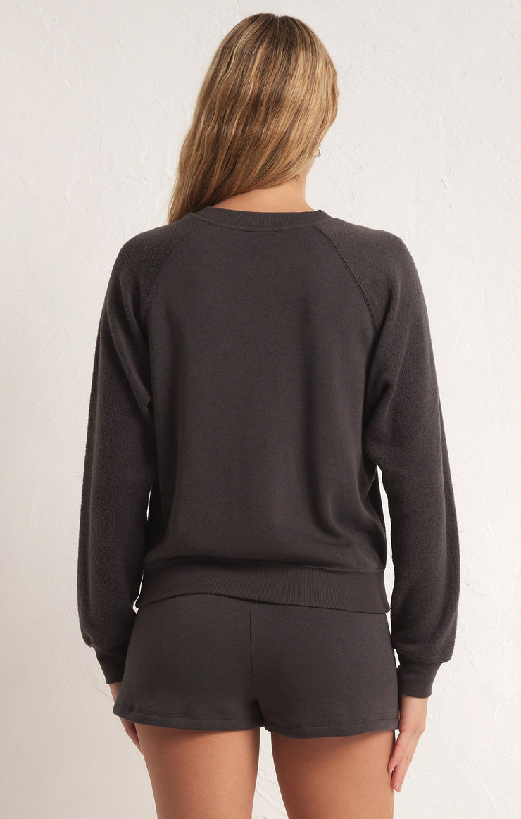 Ladies Saldana Reverse Fleece Top