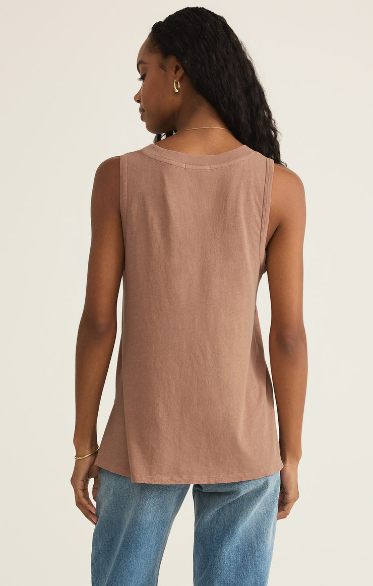 Ladies Californian Tank - Iced Coffee