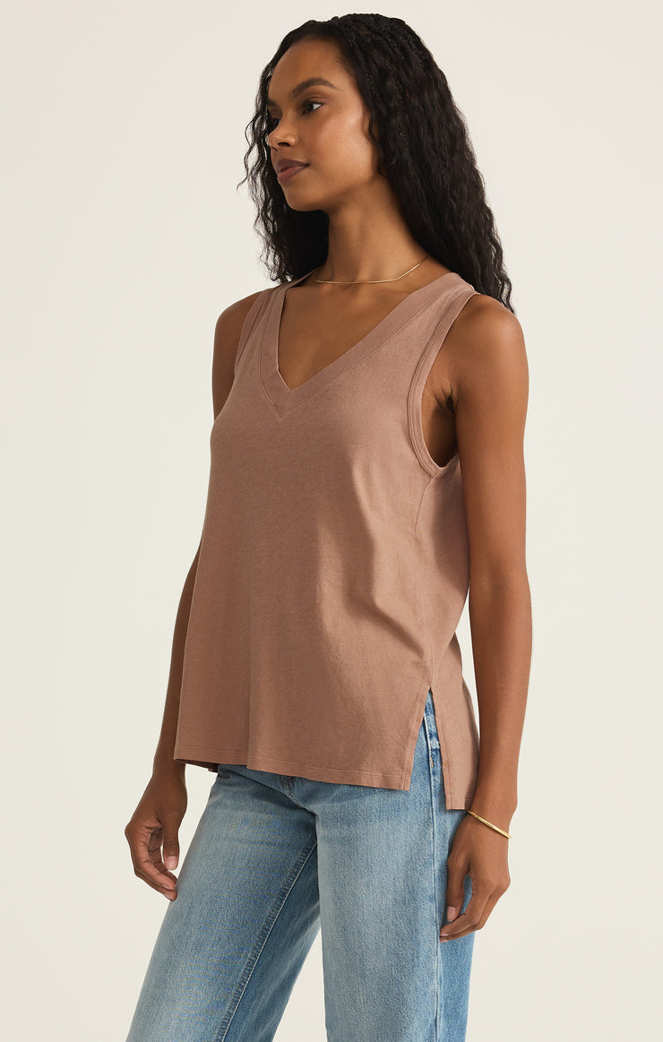 Ladies Californian Tank - Iced Coffee