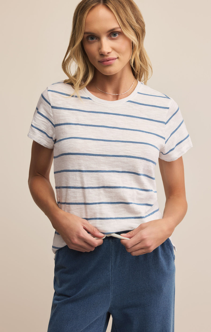 Ladies Foundation Striped Tee