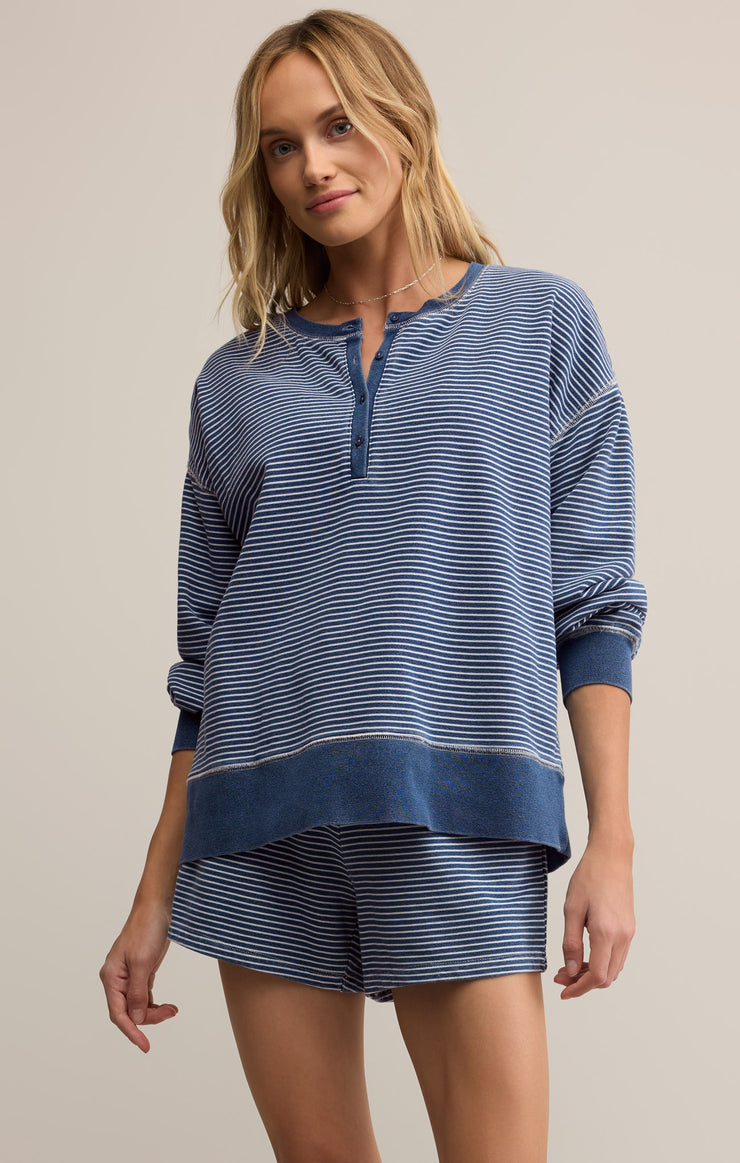 Ladies Apollo Striped Sweatshirt