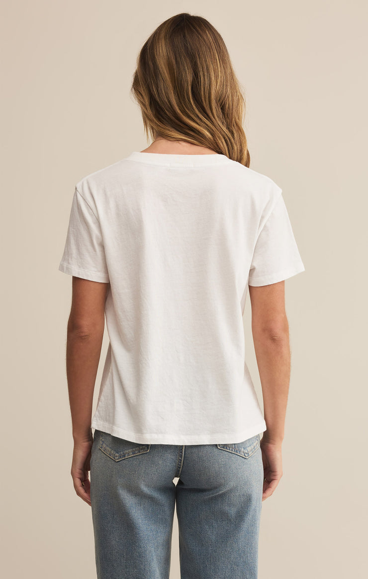 Ladies Weekdays V-Neck T-Shirt - White