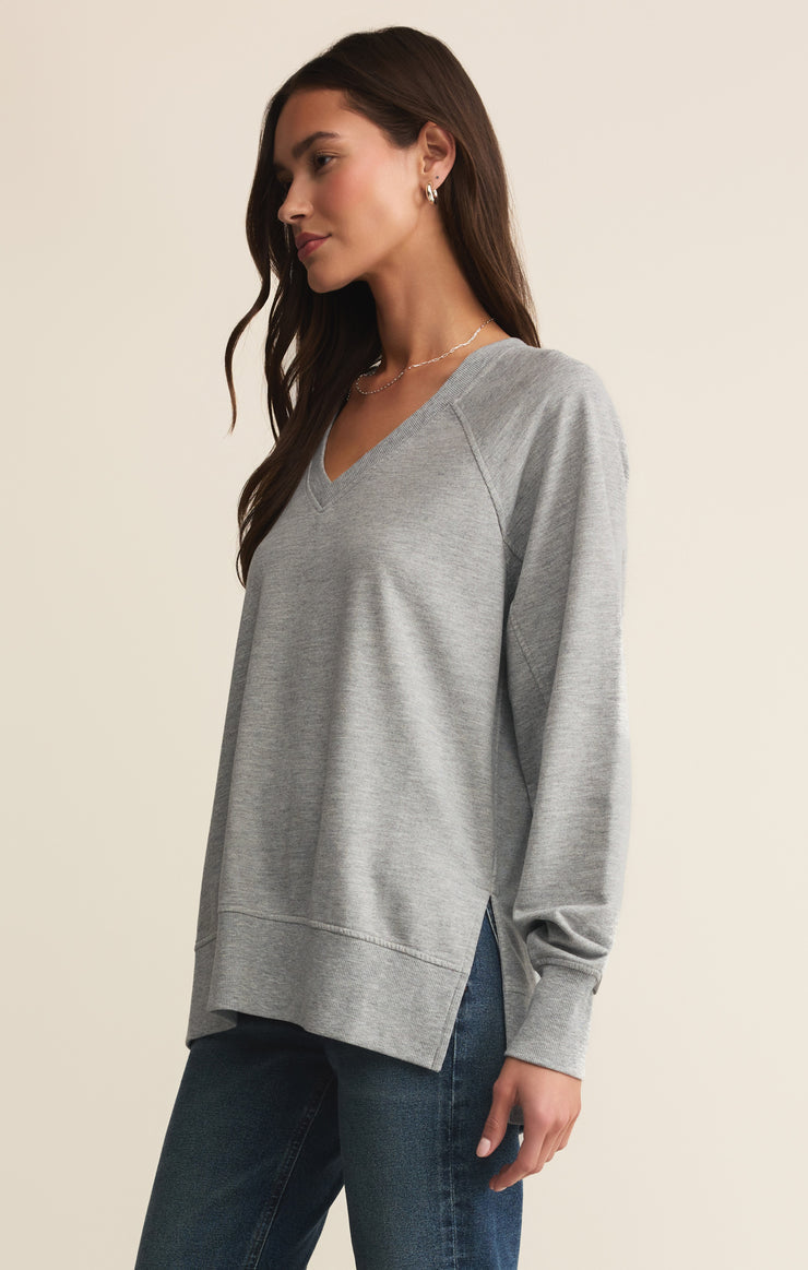 Modern V-Neck Weekender - Classic Heather Grey