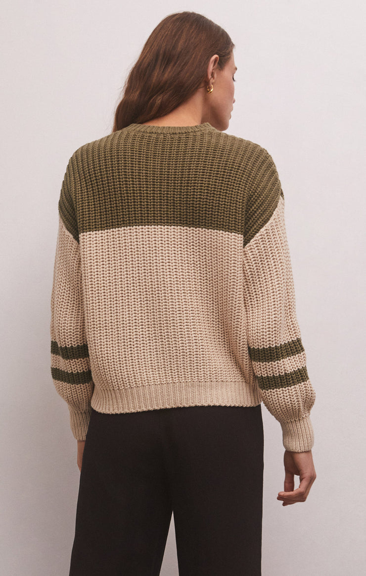 Ladies Lyndon Color Block Sweater