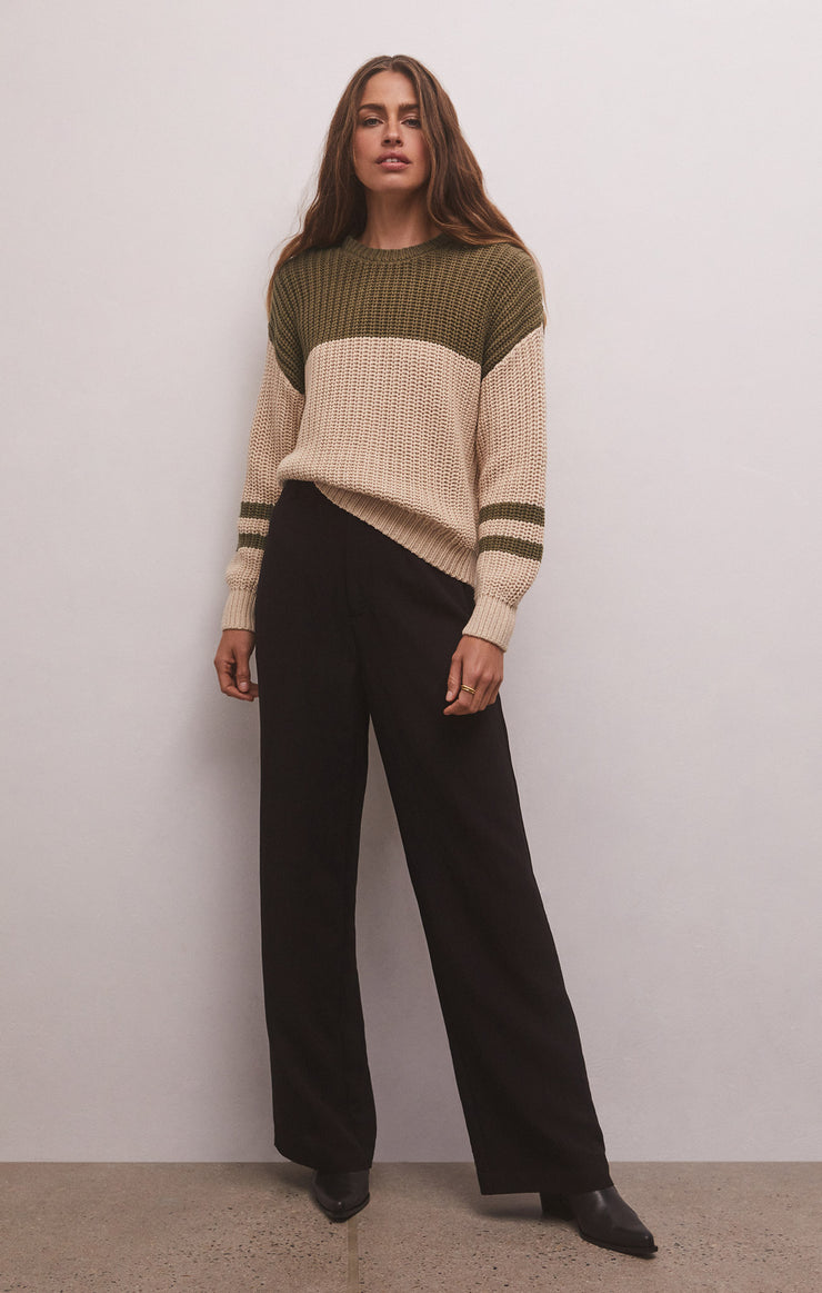 Ladies Lyndon Color Block Sweater