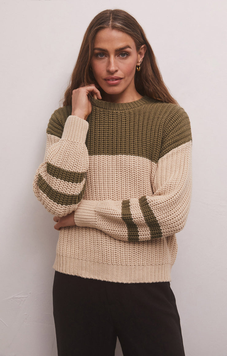 Ladies Lyndon Color Block Sweater