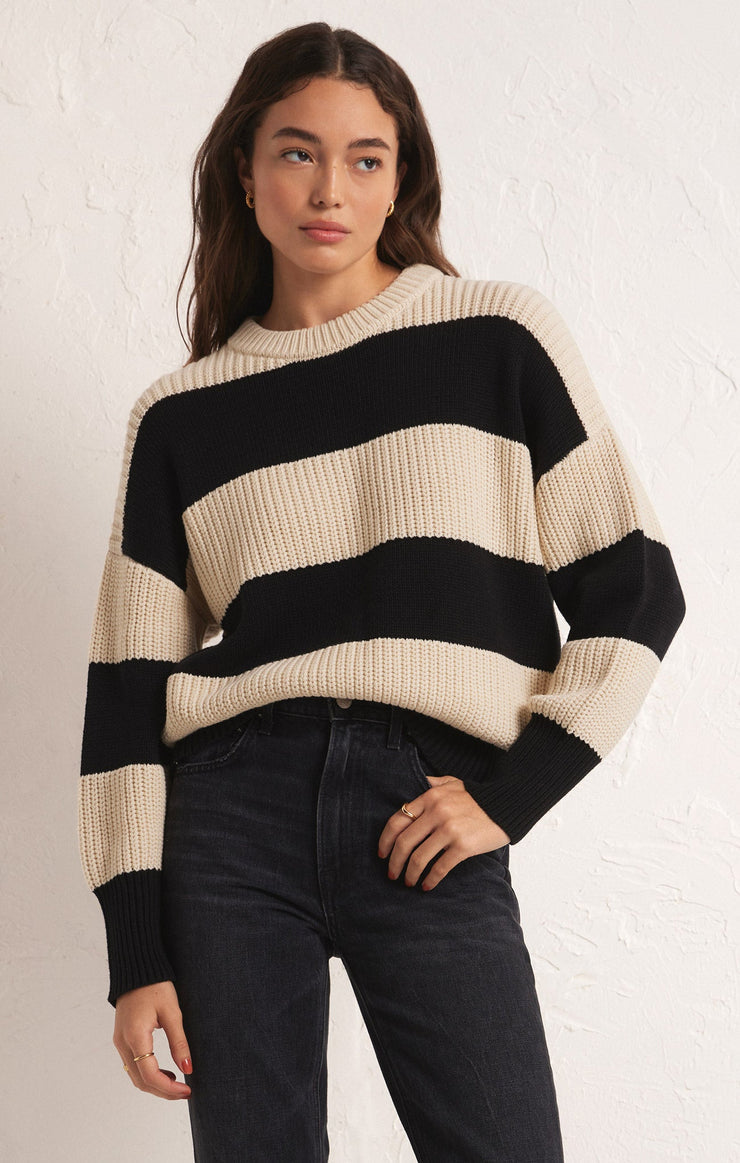 Ladies Fresca Stripe Sweater