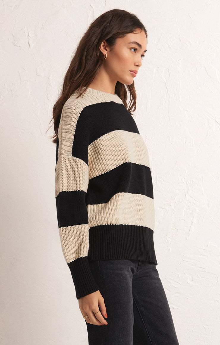 Ladies Fresca Stripe Sweater